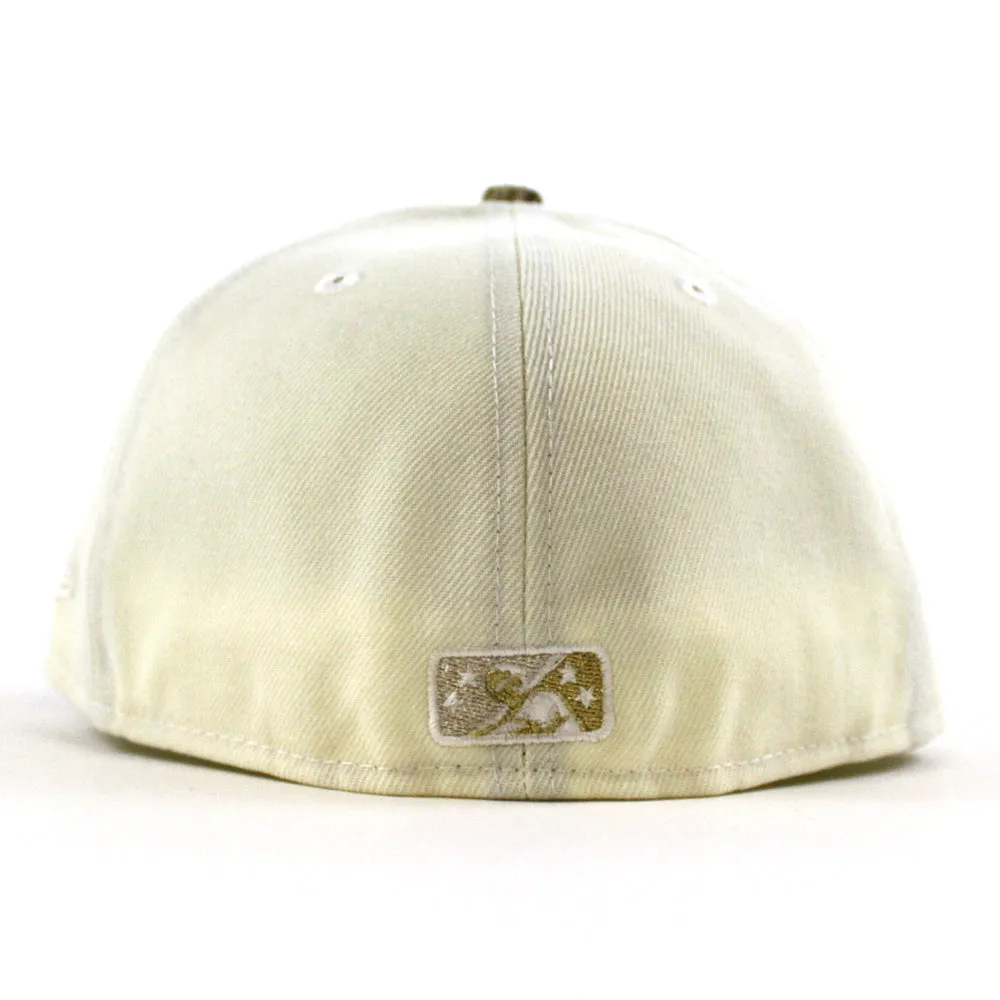 Fort Wayne Wizards New Era 59Fifty Fitted Hat (Chrome White Real Tree Camo Green Under Brim)