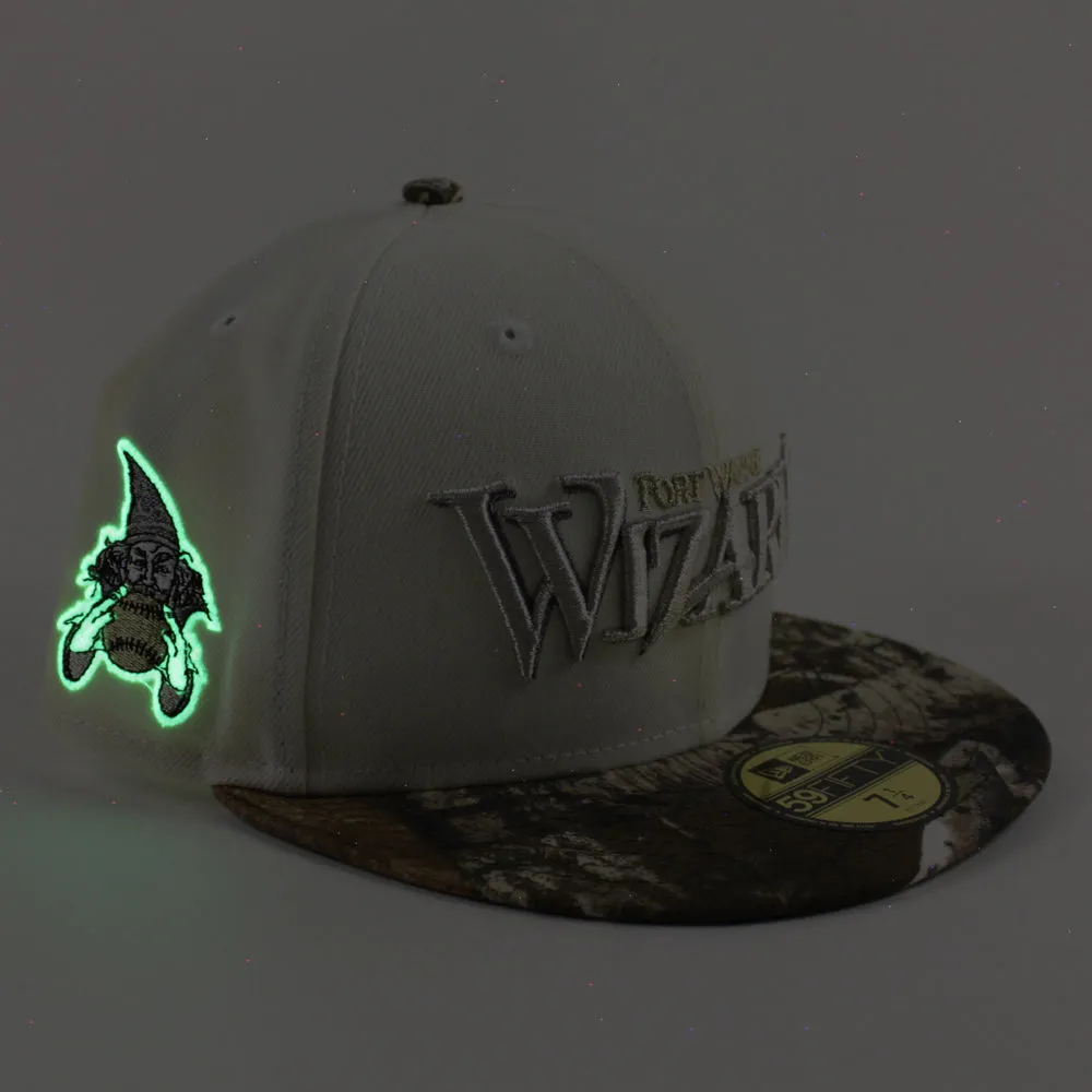 Fort Wayne Wizards New Era 59Fifty Fitted Hat (Chrome White Real Tree Camo Green Under Brim)