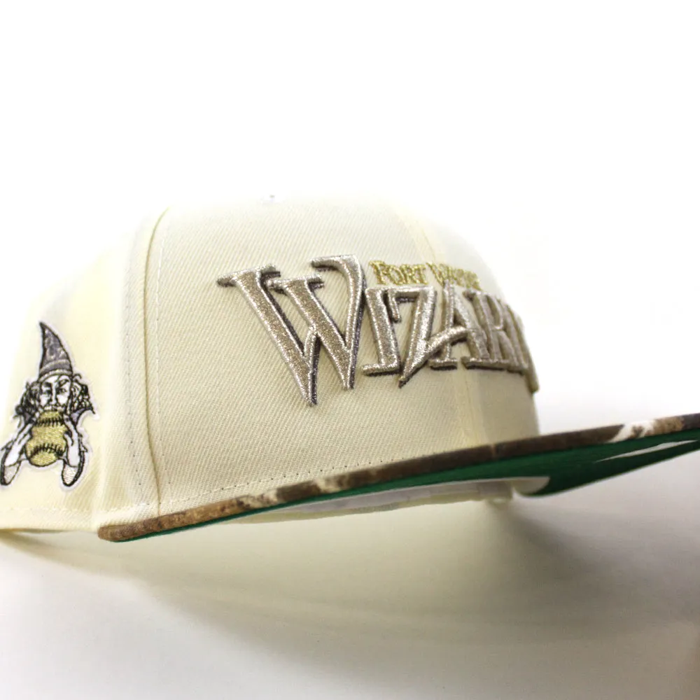 Fort Wayne Wizards New Era 59Fifty Fitted Hat (Chrome White Real Tree Camo Green Under Brim)