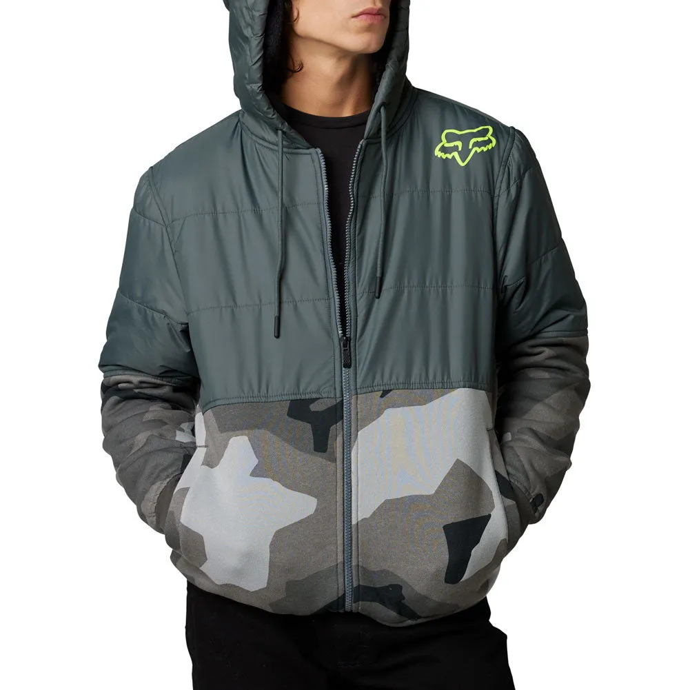 FOX RACING LINDON SASQUATCH ZIP-UP HOODED SWEATSHIRT