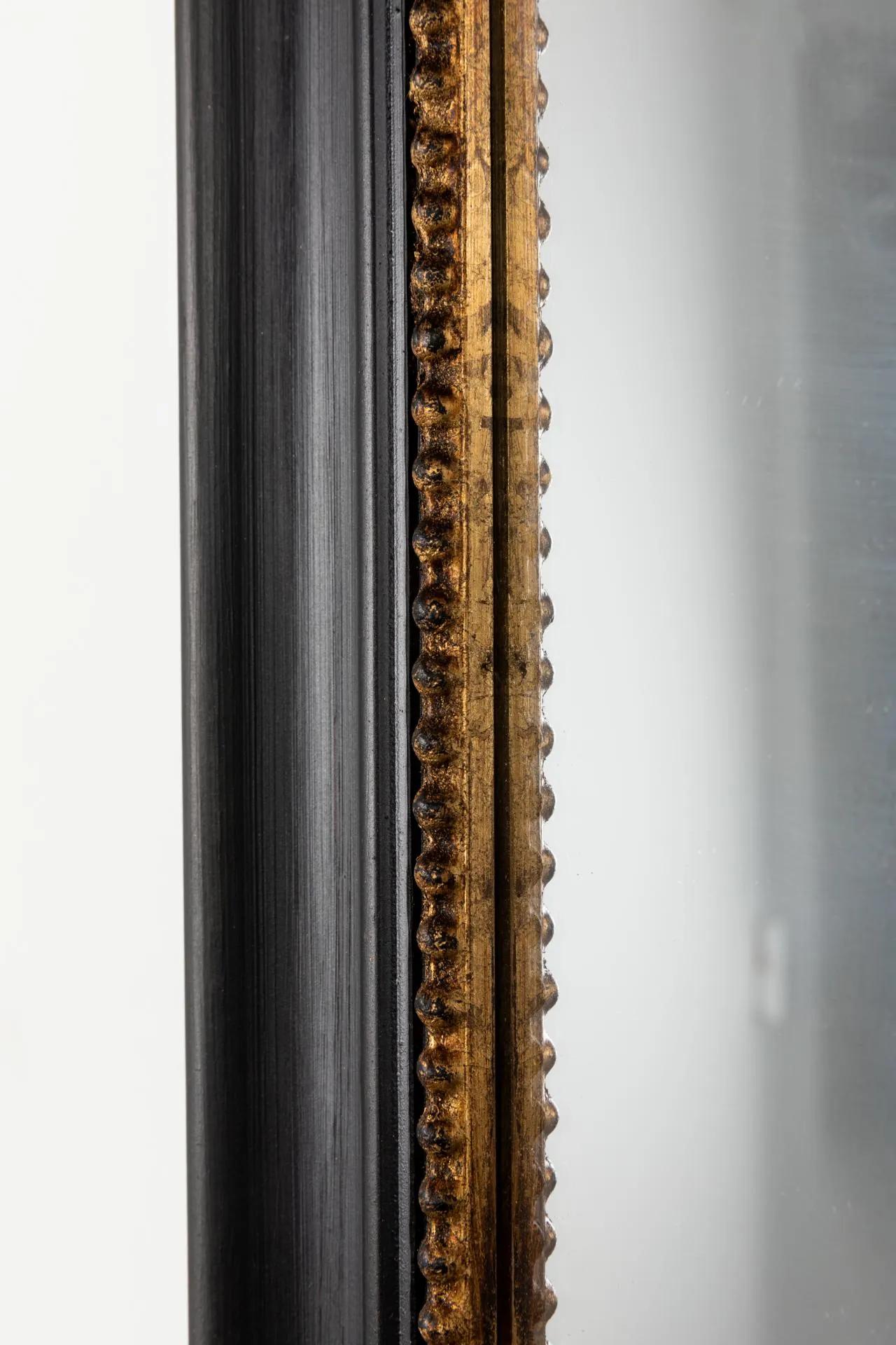 French Louis Philippe Grand Napoleon Mirror in Black