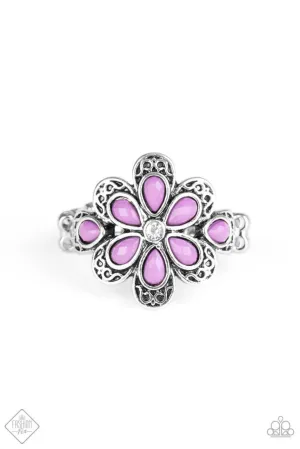 Fruity Florals Purple Paparazzi Ring