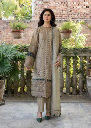 FSH-05 - Whimsical Sage - Unstitched -  Bahaar Embroidered Lawn Suit 2024