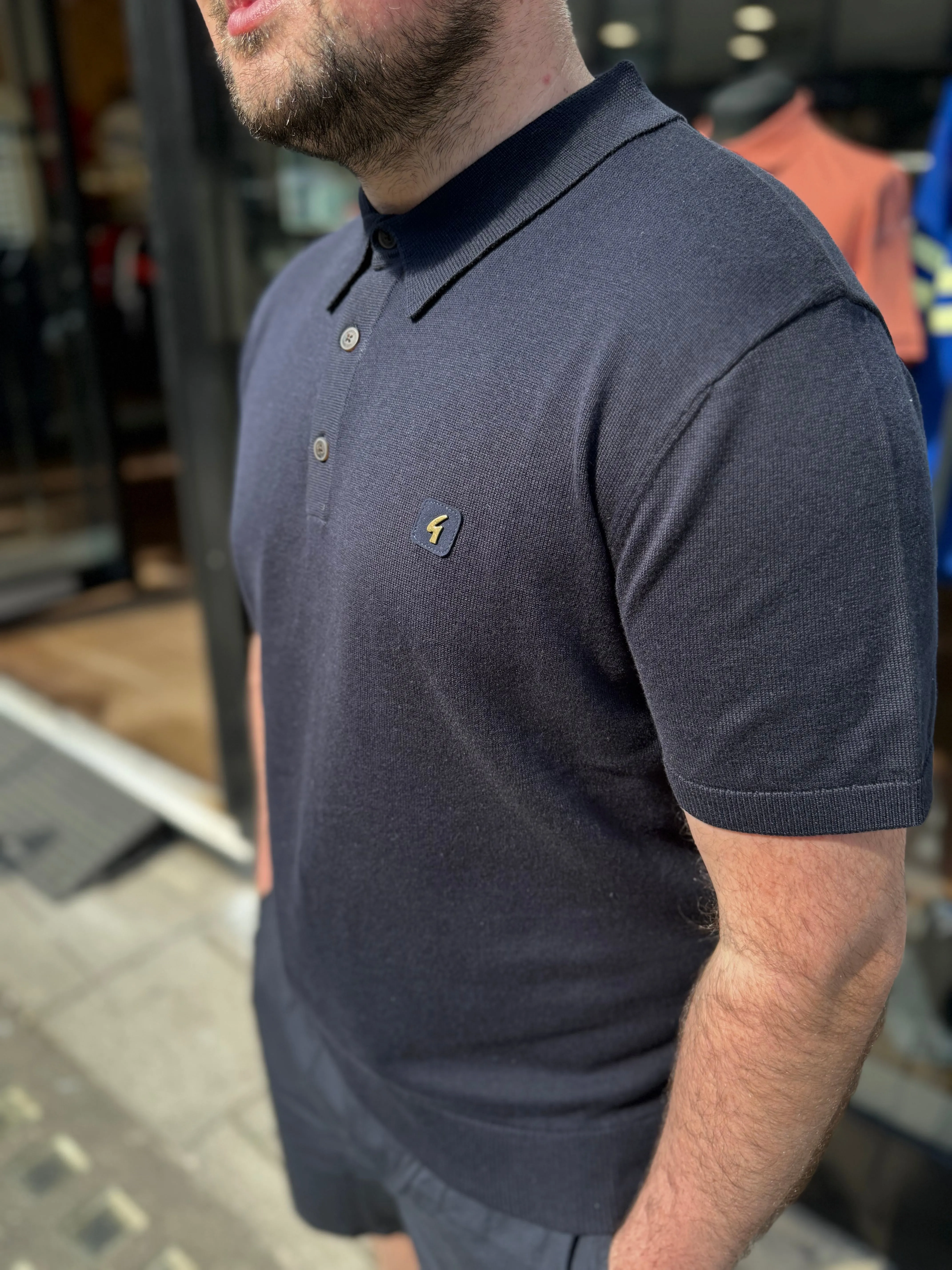 Gabbici VIntgae Jackson Polo Shirt Navy