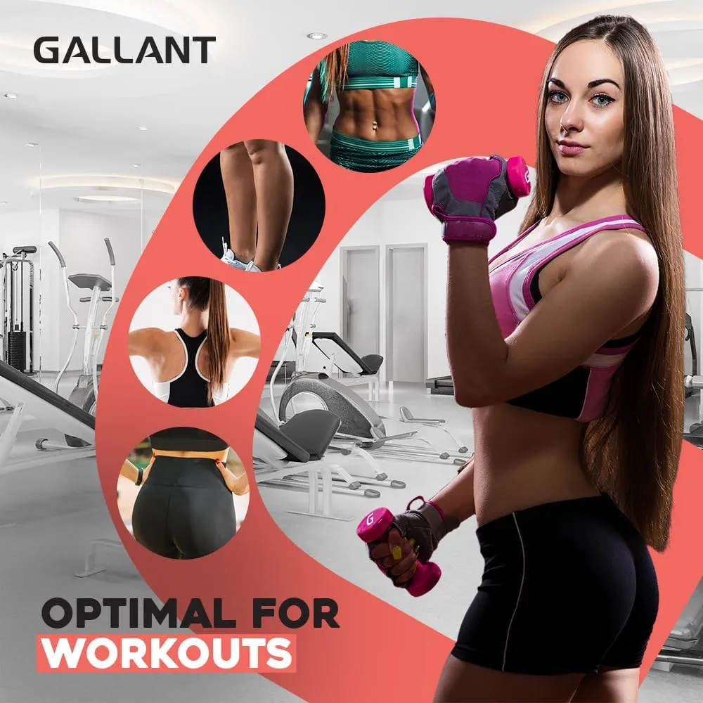 Gallant Hand Weights Dumbbell Set with Rack - 1KG, 1.5KG, 2.5KG Pair - Weight Set with Rack