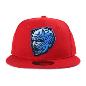 Game of Thrones Night King New Era 59Fifty Fitted Hat (Red Gray Under Brim)