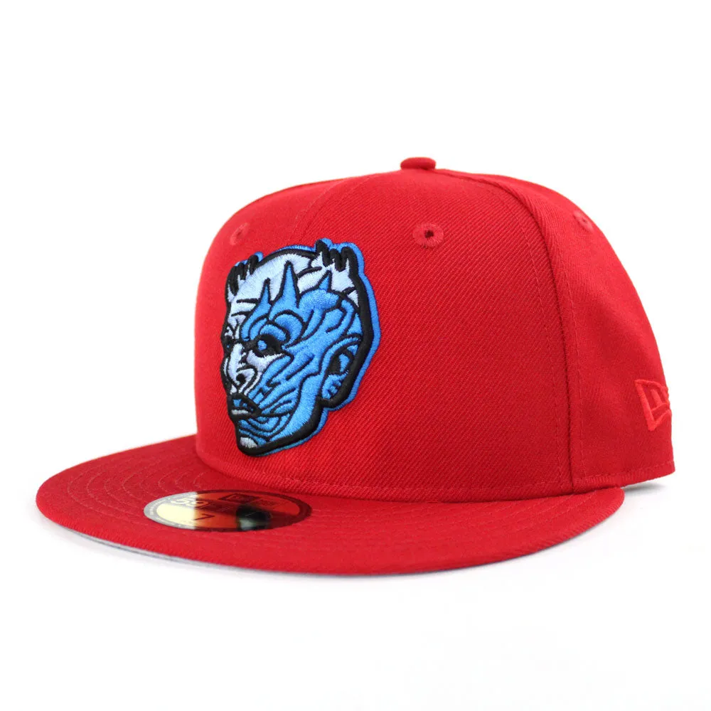 Game of Thrones Night King New Era 59Fifty Fitted Hat (Red Gray Under Brim)