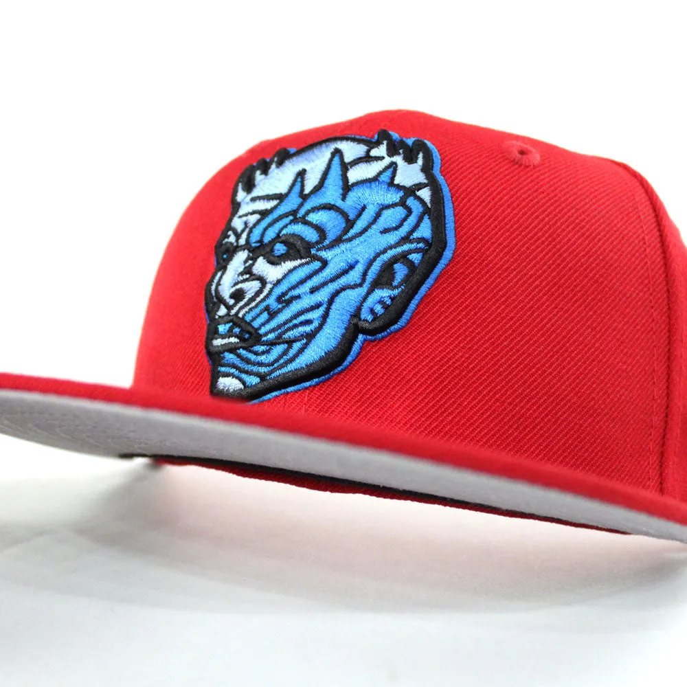 Game of Thrones Night King New Era 59Fifty Fitted Hat (Red Gray Under Brim)