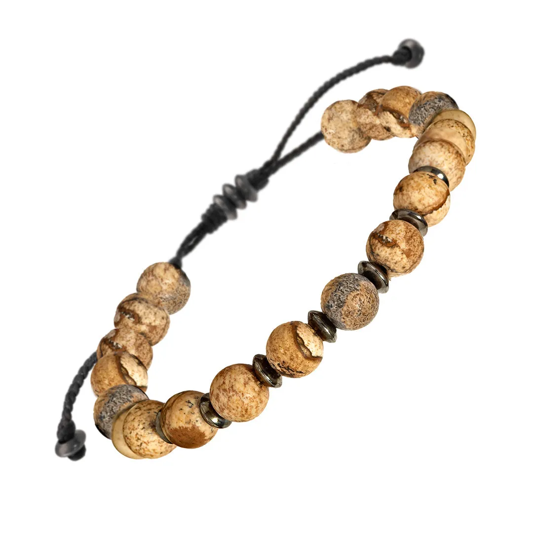 Gemstone Bead Bracelet with Alternating Accent Beads | Jan Leslie