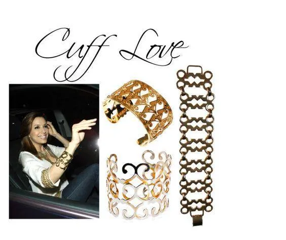Gold Geometric Wide Link Panel Bracelet by Sperry
