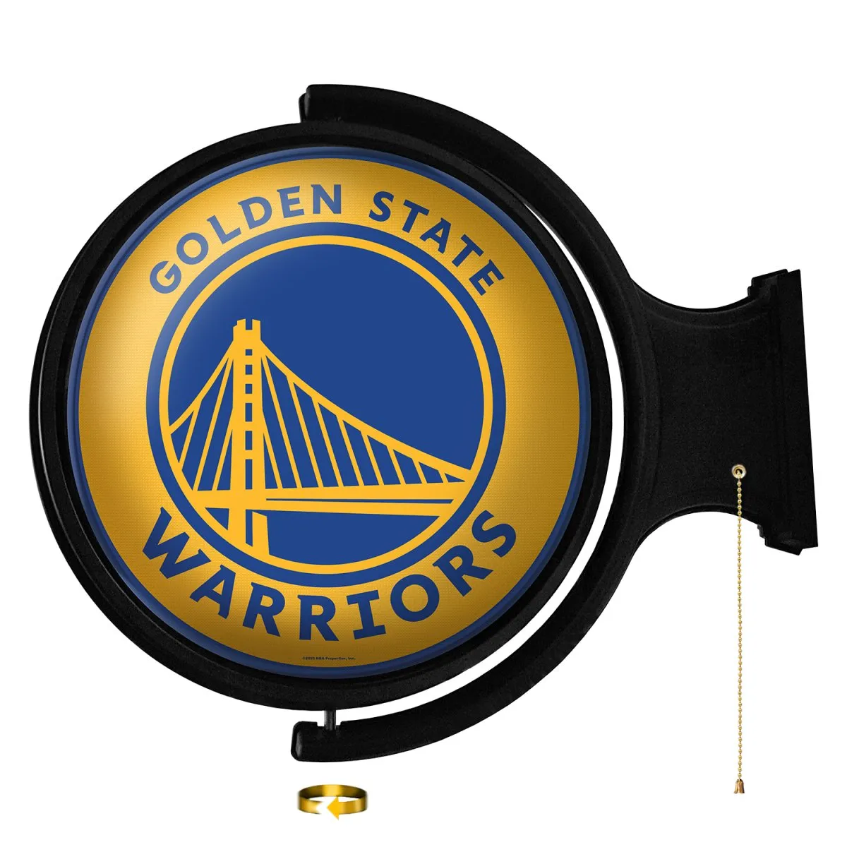 Golden State Warriors: Original Round Rotating Lighted Wall Sign