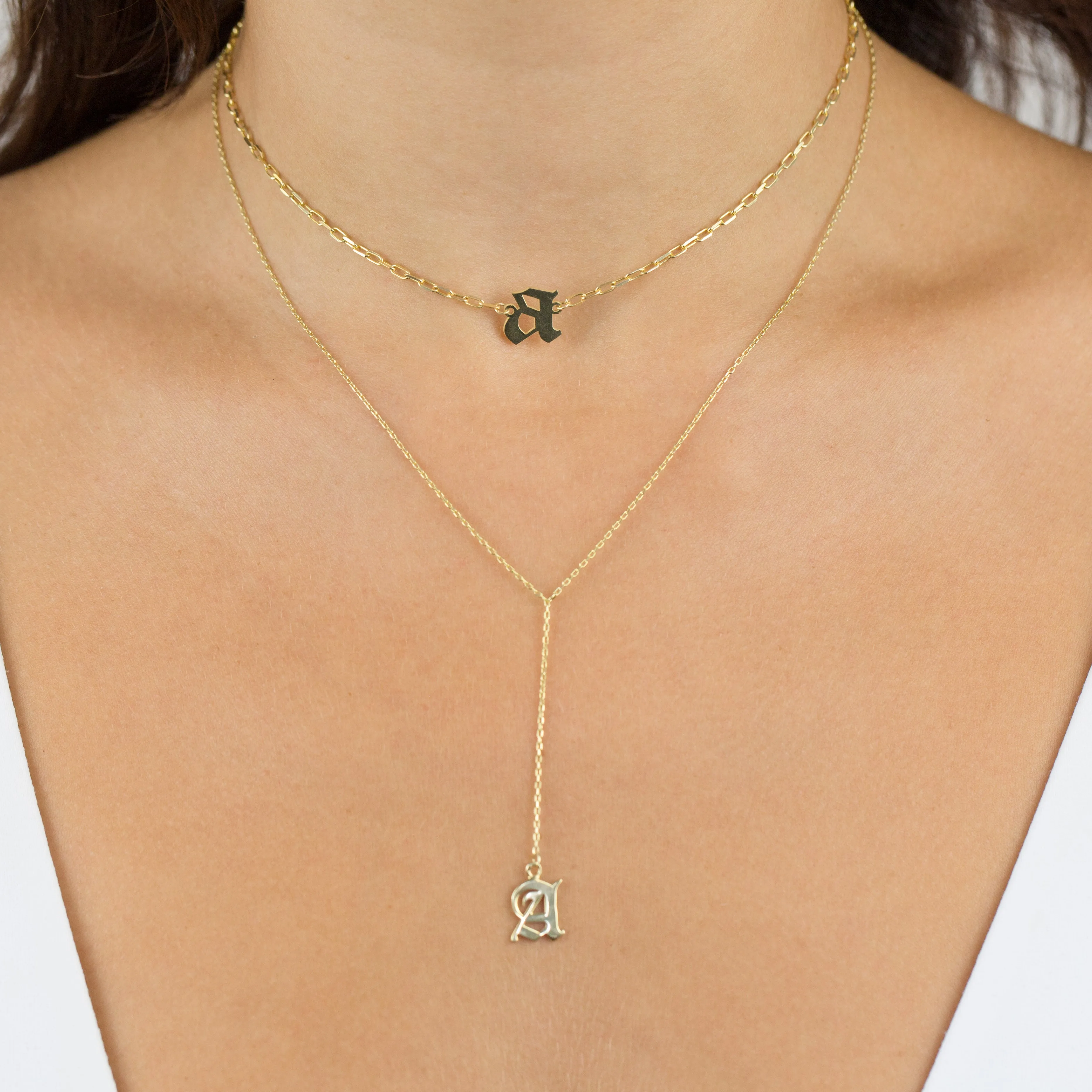Gothic Initial Link Choker