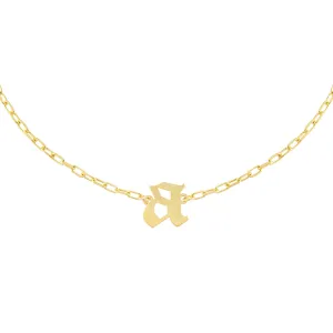 Gothic Initial Link Choker
