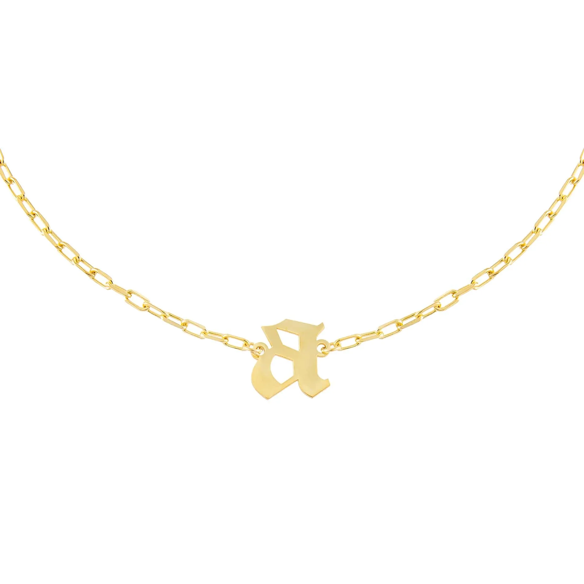 Gothic Initial Link Choker