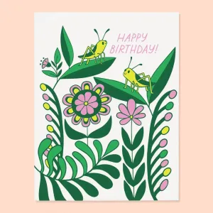 Grasshopper Cuties B-day Card