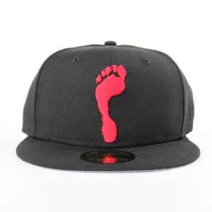 HalfTime Peddlers New Era 59Fifty Fitted Hat (Black Red Gray Under Brim)