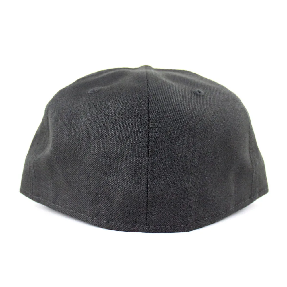 HalfTime Peddlers New Era 59Fifty Fitted Hat (Black Red Gray Under Brim)