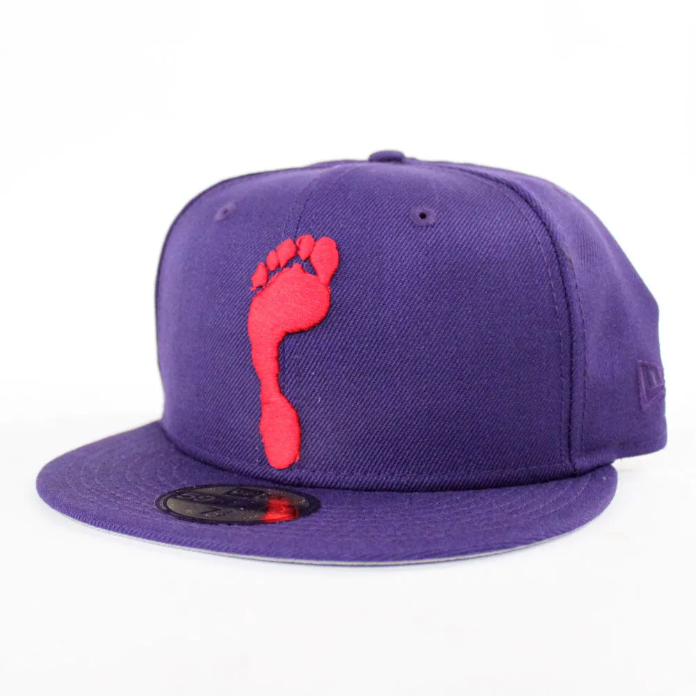 HalfTime Peddlers New Era 59Fifty Fitted Hat (Purple Red Gray Under Brim)