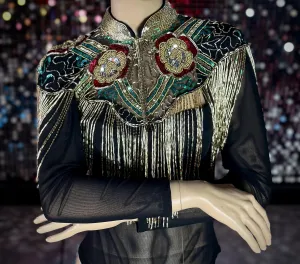 Hand beaded cape