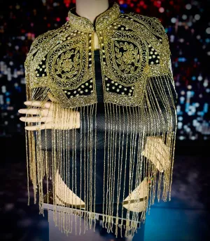 Hand beaded cape