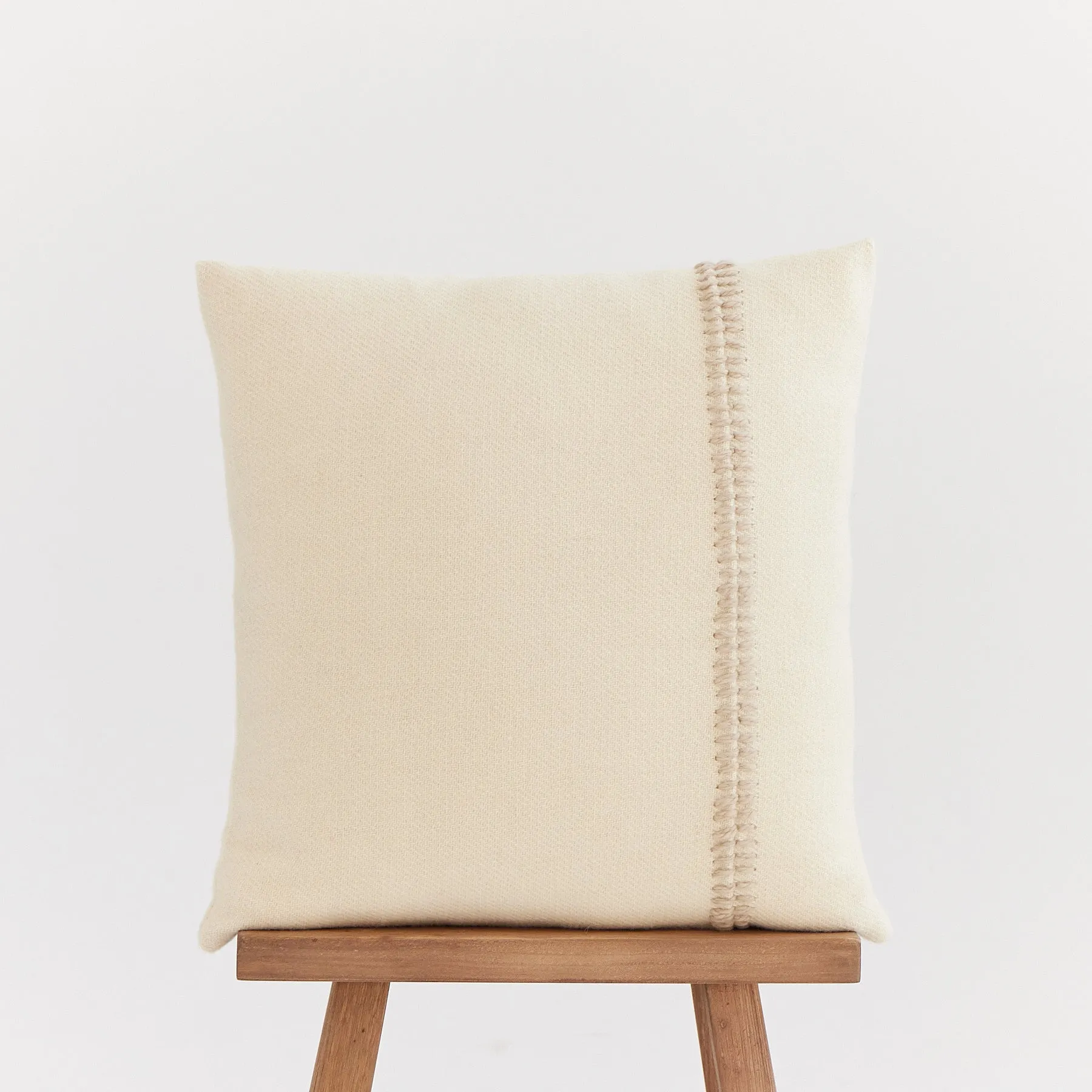 Hand-Dyed Wool Embroidered Pillow Cover - Sofia Collection