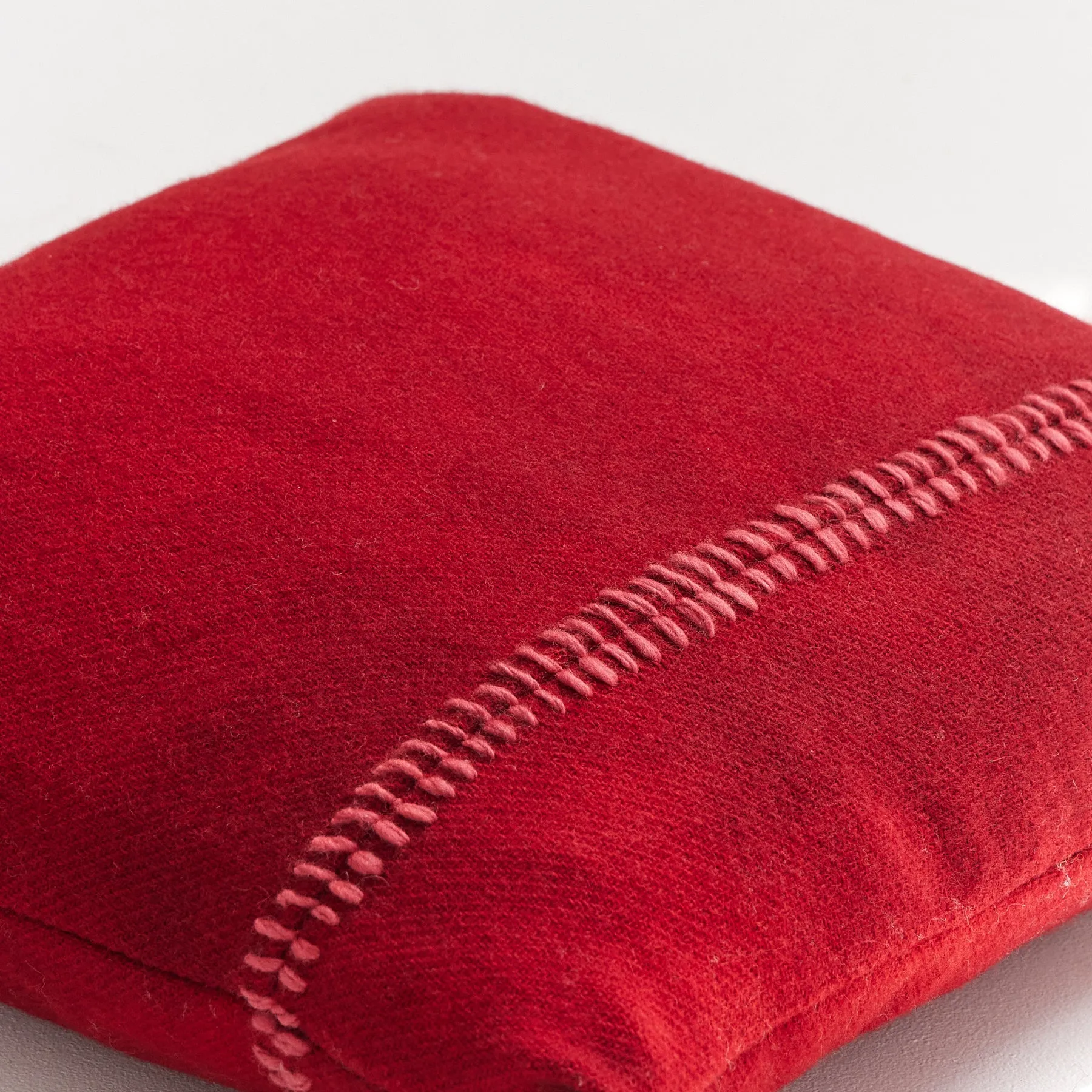 Hand-Dyed Wool Embroidered Pillow Cover - Sofia Collection