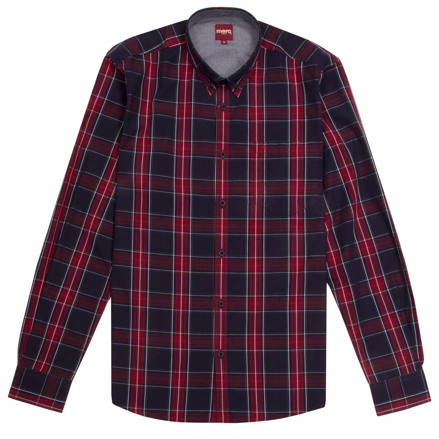 Harcourt Tartan Check Button Down Shirt L/S