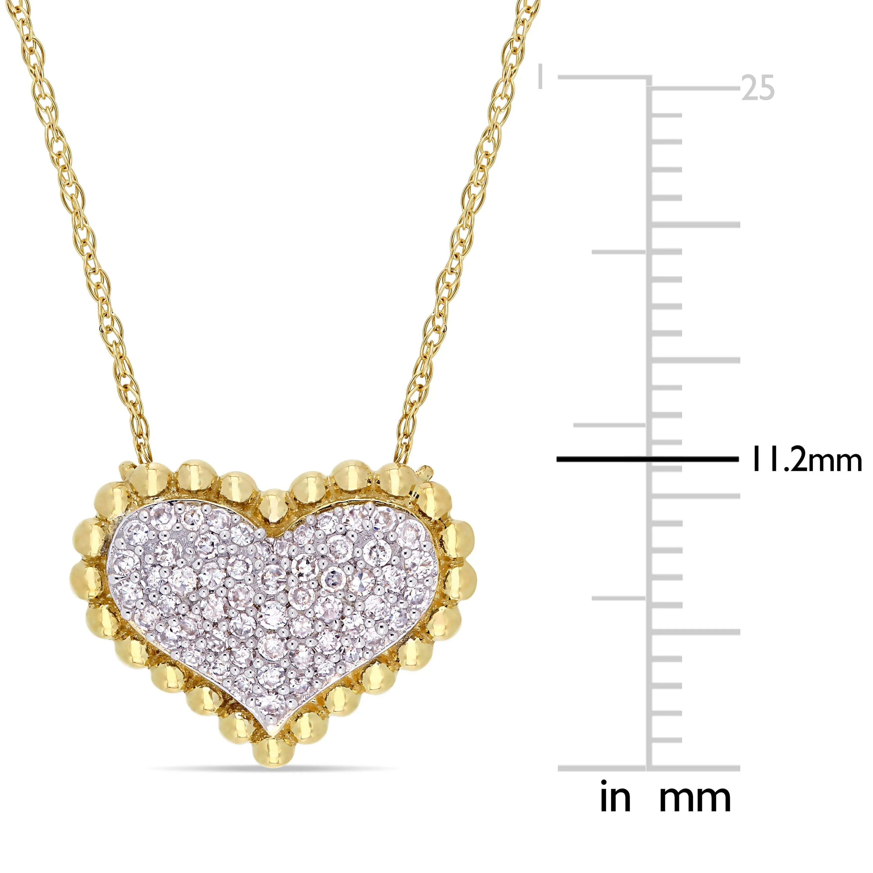 Heart Pave Diamond Pendant