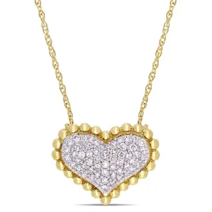 Heart Pave Diamond Pendant