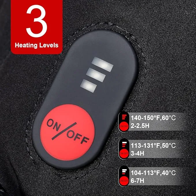 Heated Mittens Battery Gloves Men Women, SAVIOR HEAT 2023 Flexible Crab Finger Rechargeable Ski Mitten with 7.4V 2200mAh Battery for Winter Snow Skating Camping Hunting Hiking Motorcycle