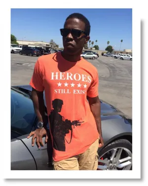 HEROES STILL EXIST Orange and Black