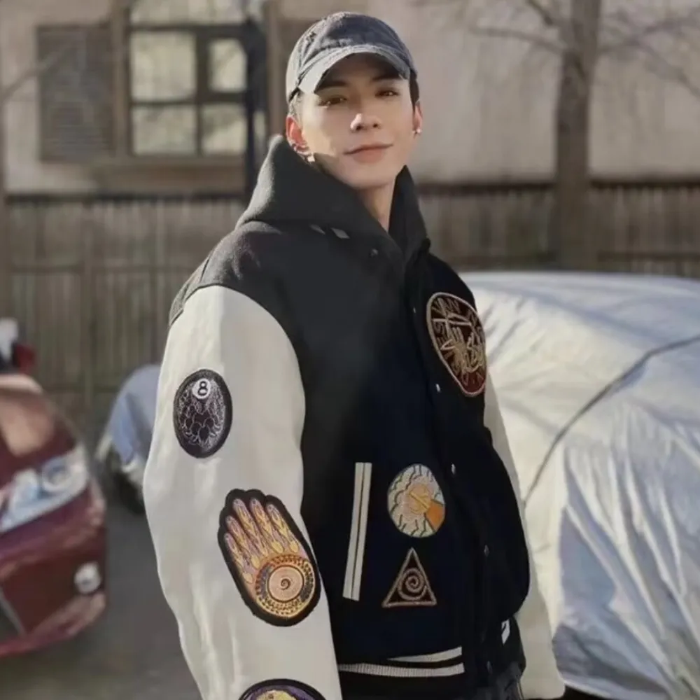 High Street God's Eye Badge Embroidered Jacket