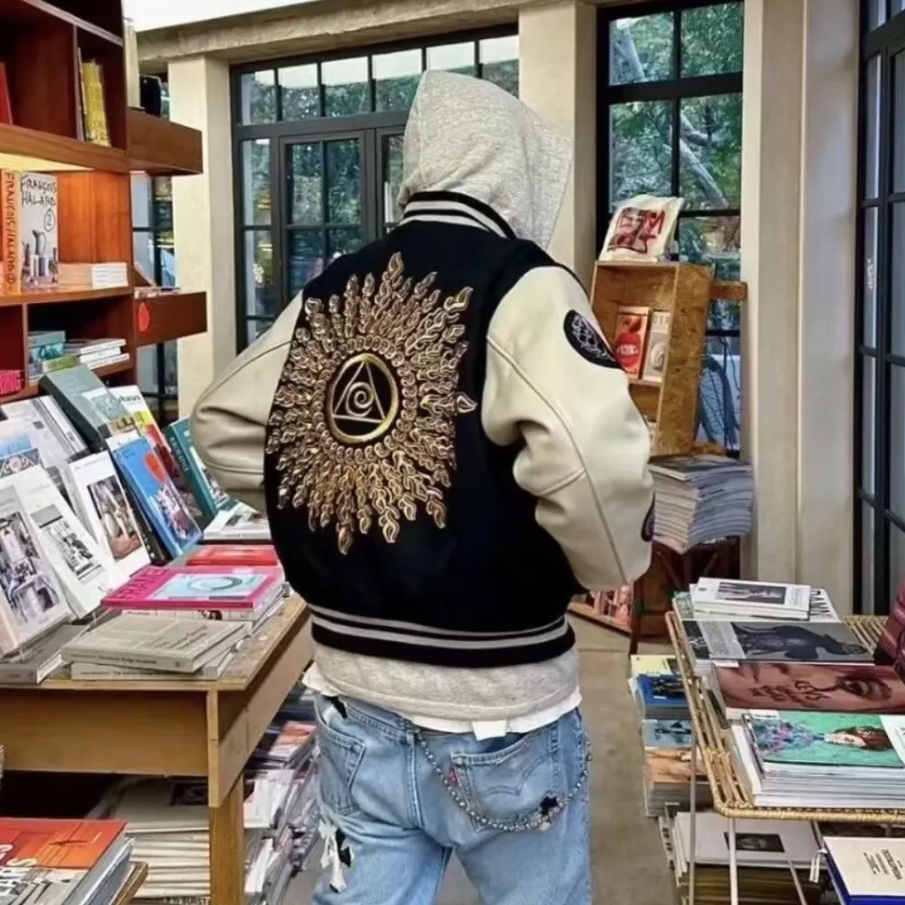 High Street God's Eye Badge Embroidered Jacket