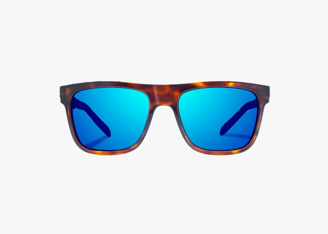 Hopedale Brown Tortise/ Blue Mirror Poly