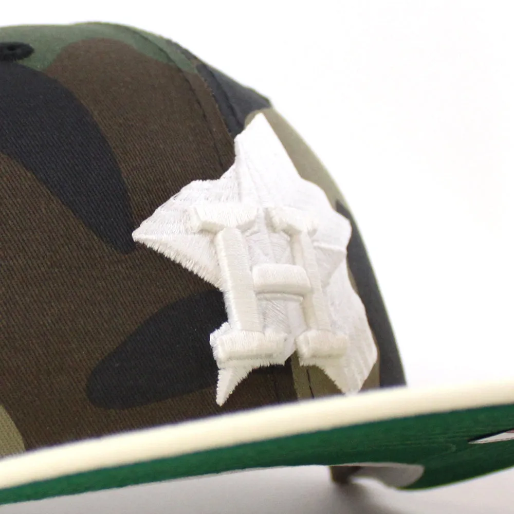 Houston Astros 60 YEARS New Era 59Fifty Fitted Hat (Camo Chrome White GREEN Under Brim)
