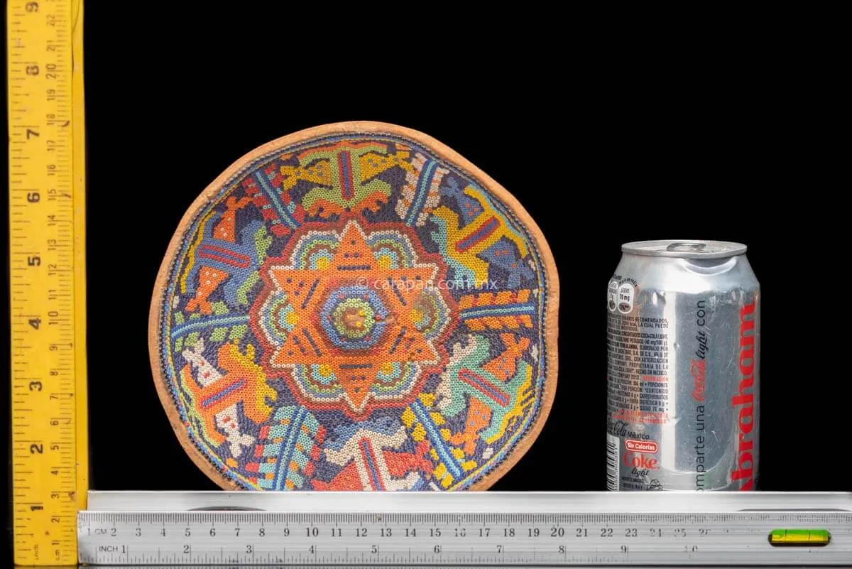 Huichol Art Vintage Beaded Gourd