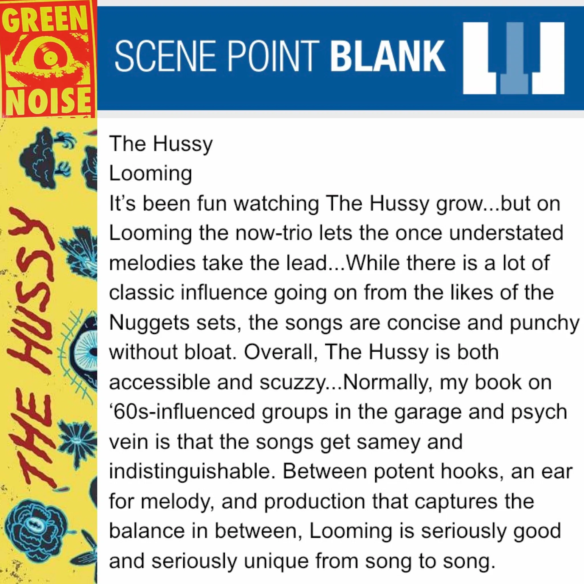 Hussy, The - Looming - New LP