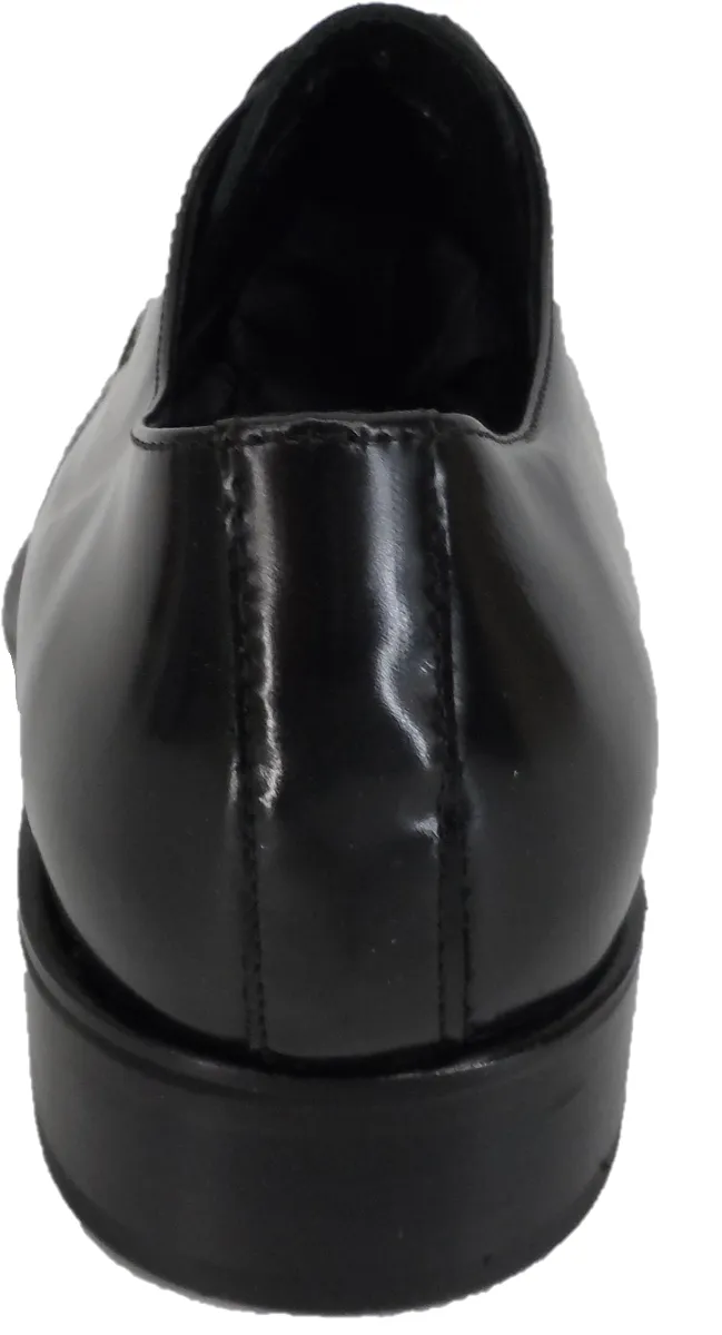 Ikon Original Mens Black Zodiac All Leather Shoe