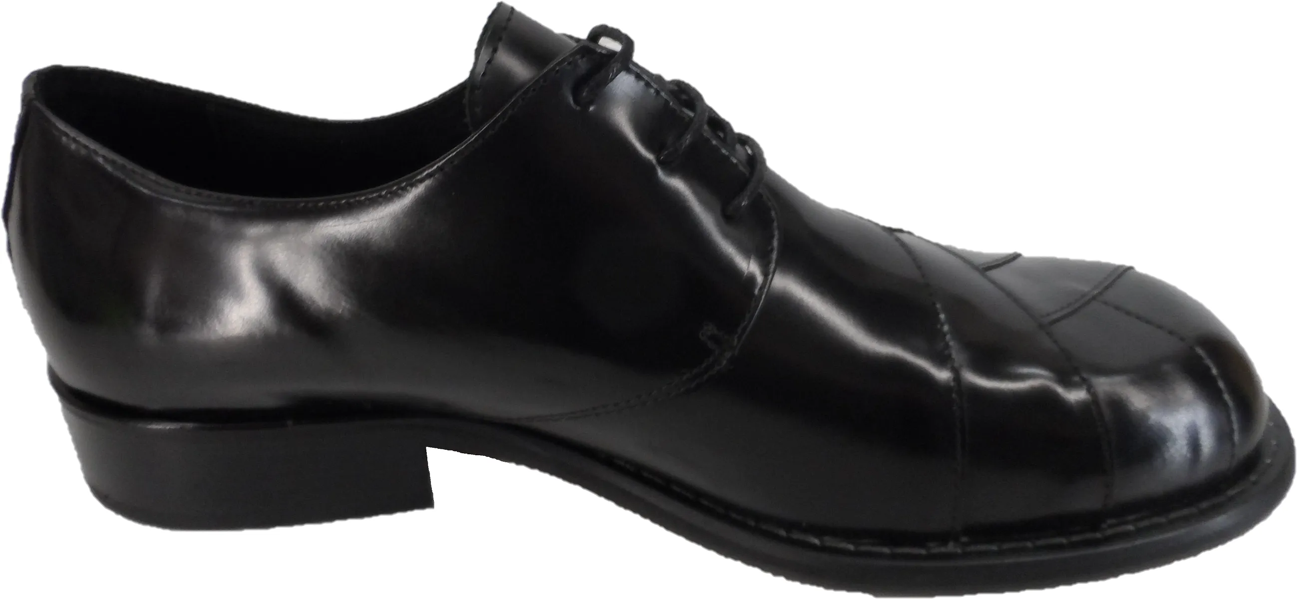 Ikon Original Mens Black Zodiac All Leather Shoe