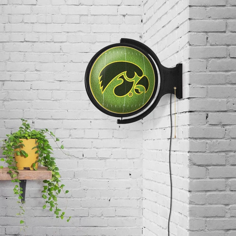 Iowa Hawkeyes: On the 50 - Rotating Lighted Wall Sign
