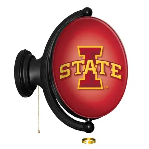 Iowa State Cyclones: Original Oval Rotating Lighted Wall Sign