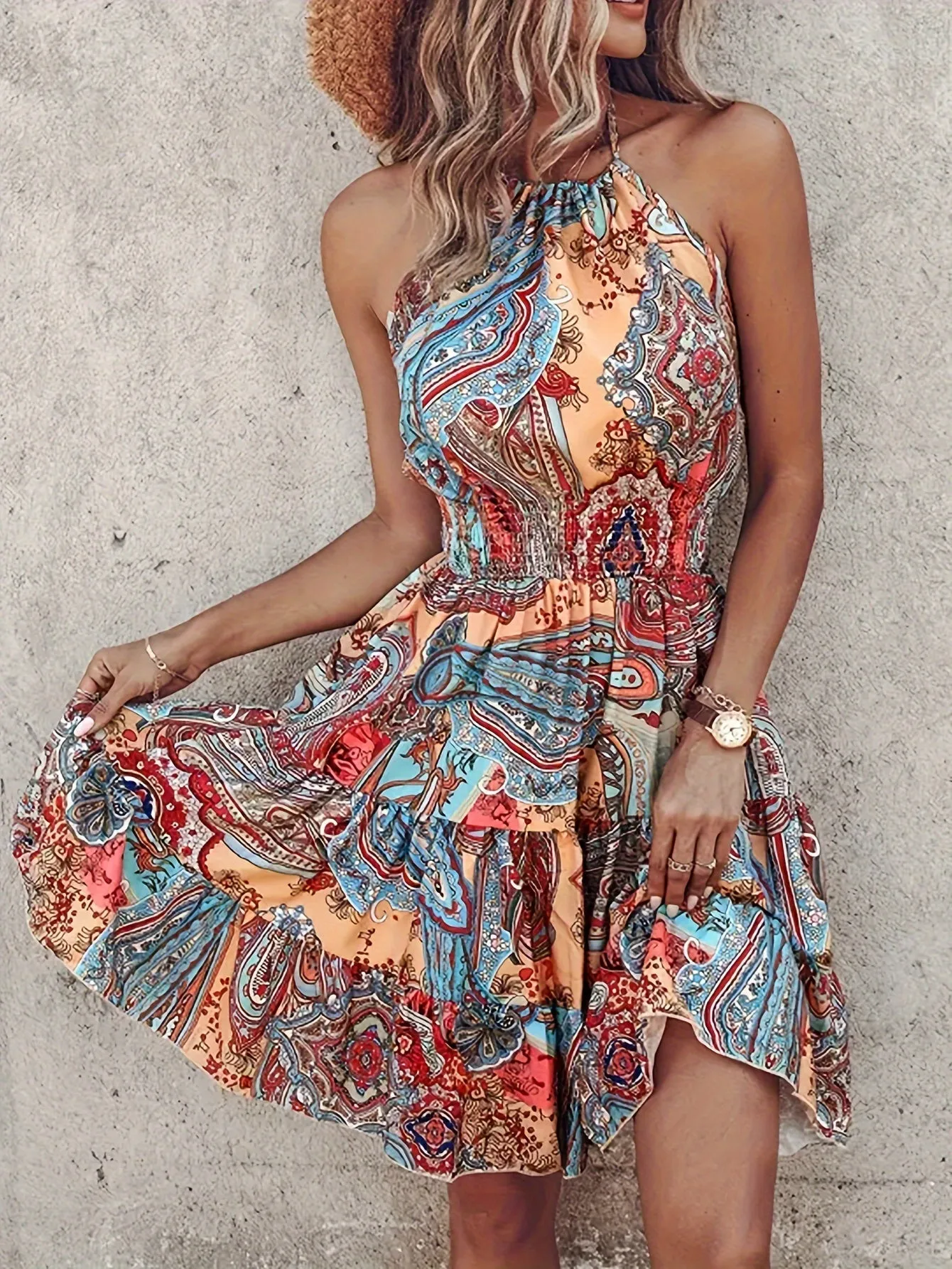 Isabella - Halter Dress