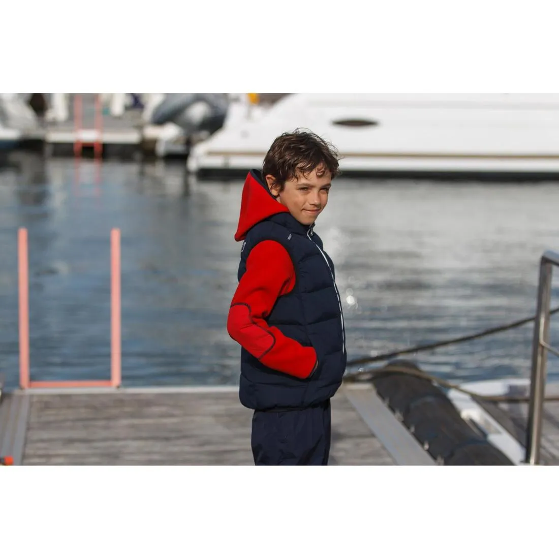 Izeber Children's Reversible 50N Sailing Flotation Jacket - Dark Blue