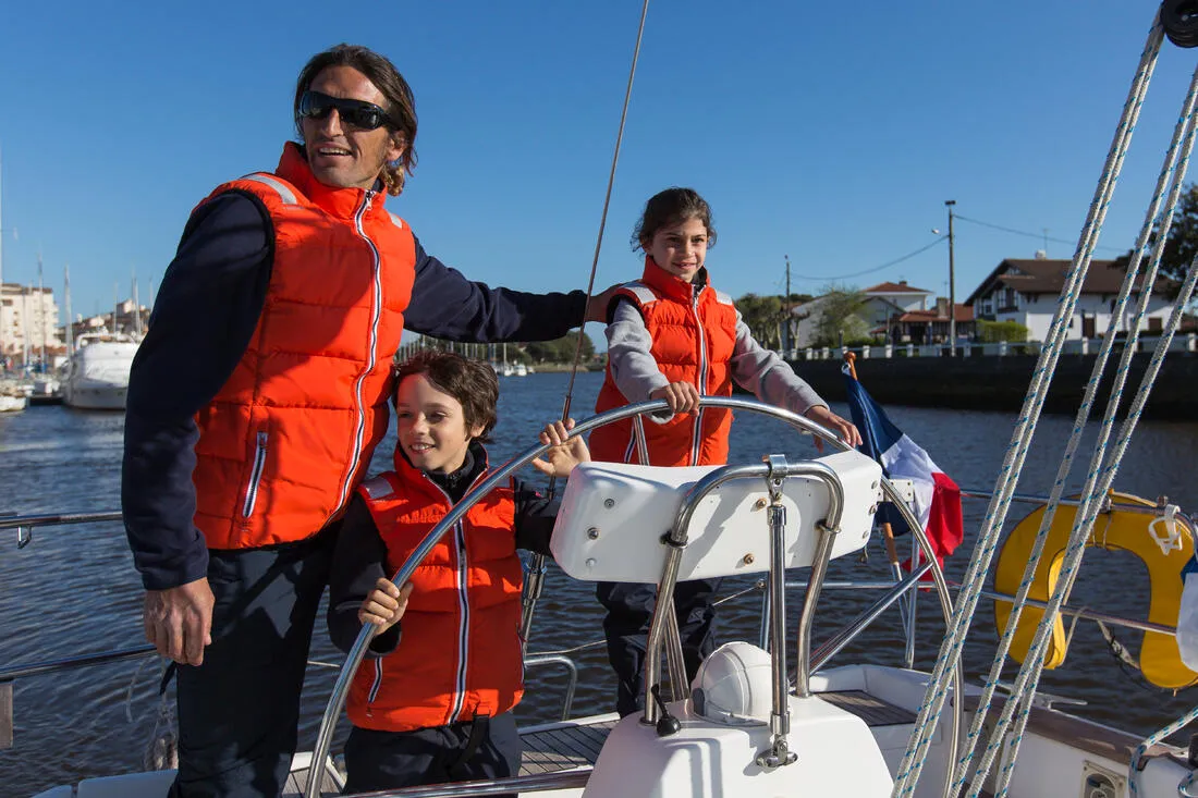 Izeber Children's Reversible 50N Sailing Flotation Jacket - Dark Blue