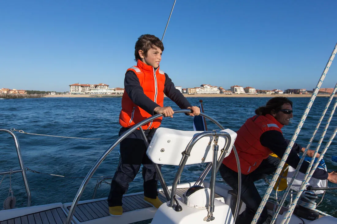 Izeber Children's Reversible 50N Sailing Flotation Jacket - Dark Blue