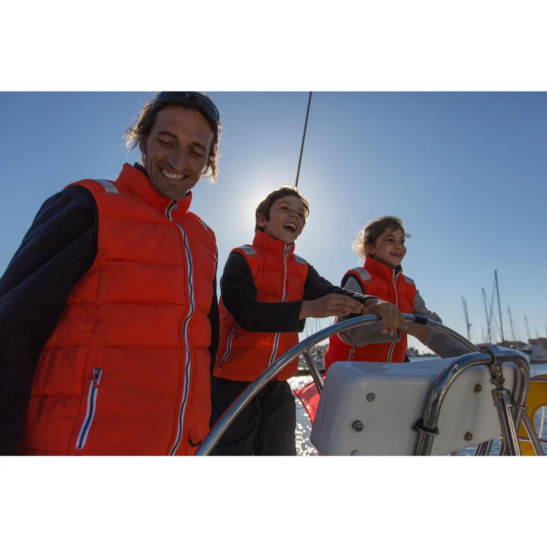 Izeber Children's Reversible 50N Sailing Flotation Jacket - Dark Blue