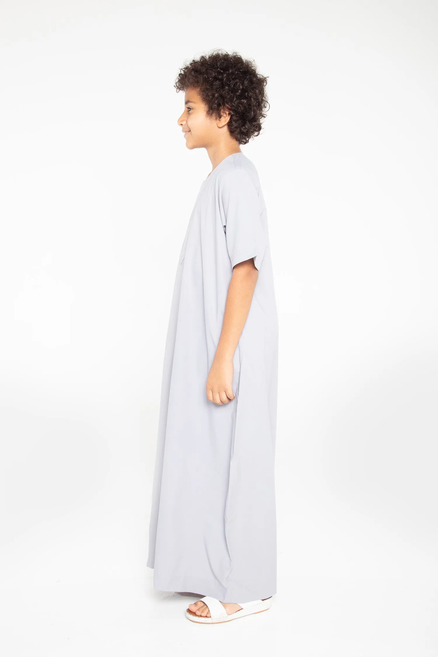 J110 Boys Grey Short Sleeve