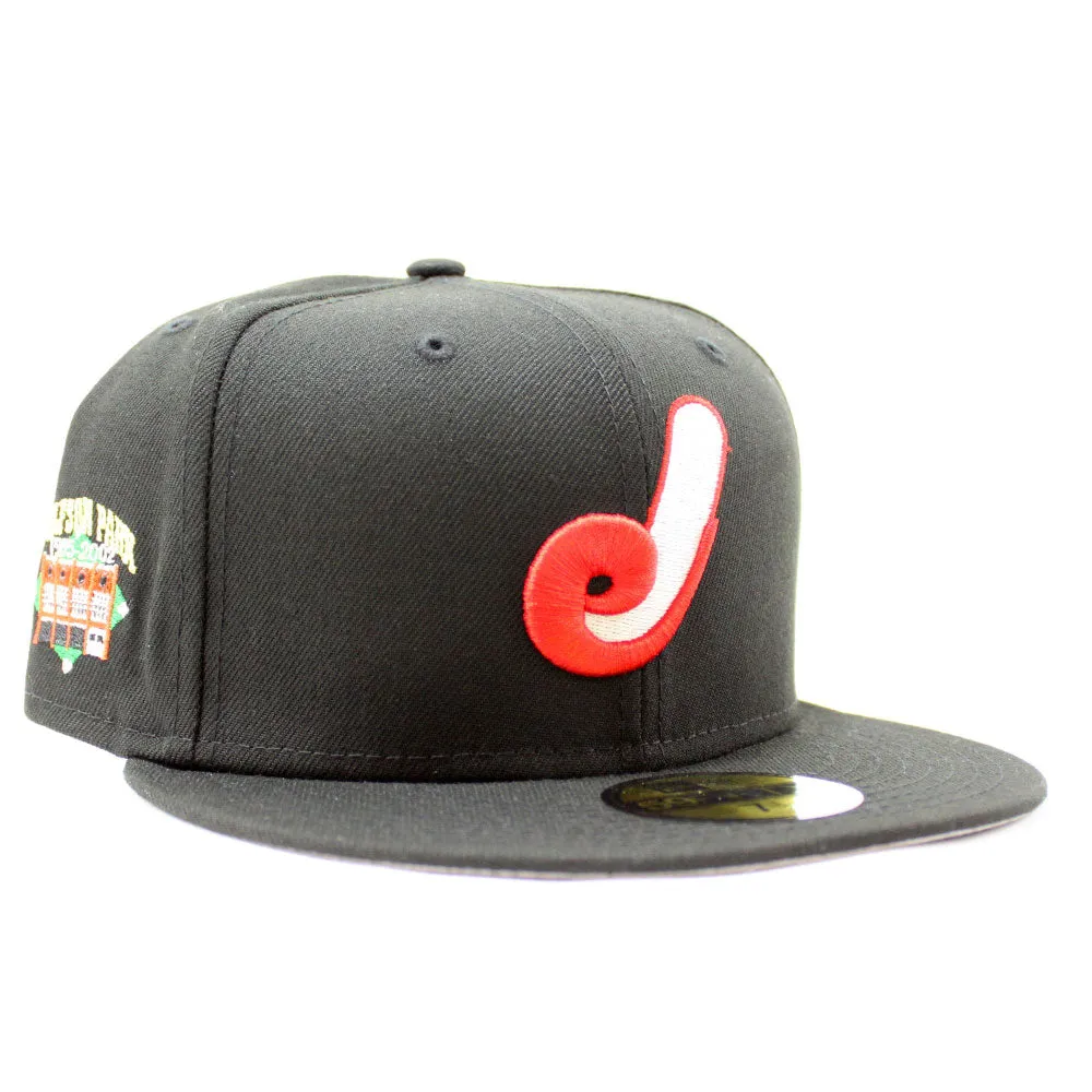 Jacksonville Expos Wolfson Park Stadium New Era 59Fifty Fitted Hat (Glow in the Dark Black Gray Under Brim)