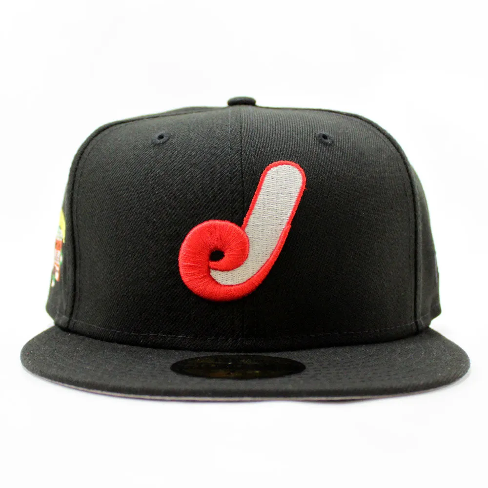 Jacksonville Expos Wolfson Park Stadium New Era 59Fifty Fitted Hat (Glow in the Dark Black Gray Under Brim)