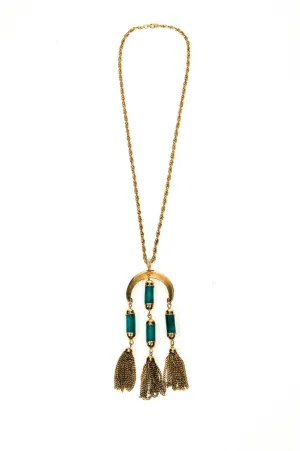 Jade Tassel Necklace